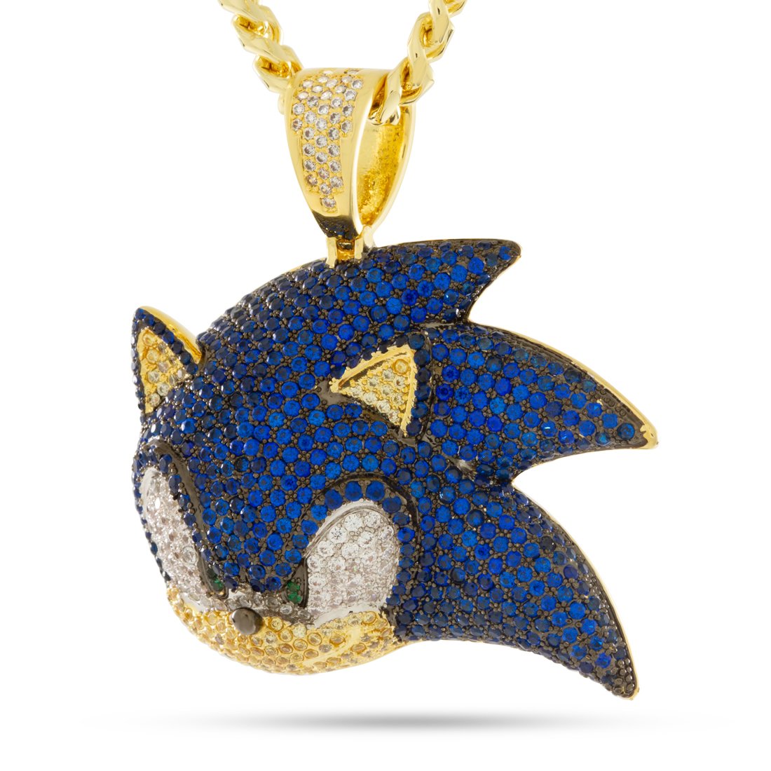 Sonic the Hedgehog x King Ice - Sonic Necklace in 14K Gold / 2" by King Ice