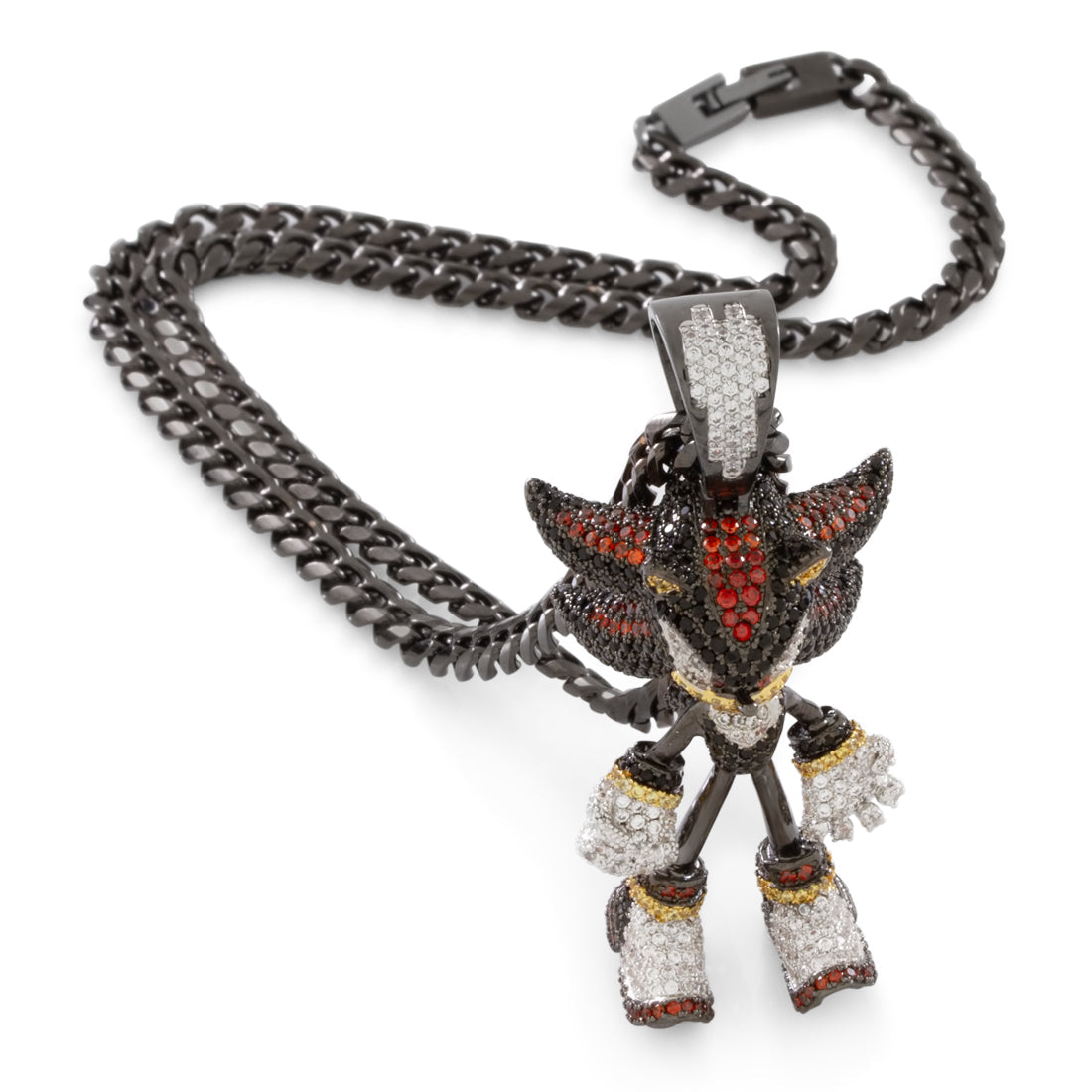 Sonic the Hedgehog x King Ice - Fast Shadow Necklace in Black Gold / 2.5" by King Ice