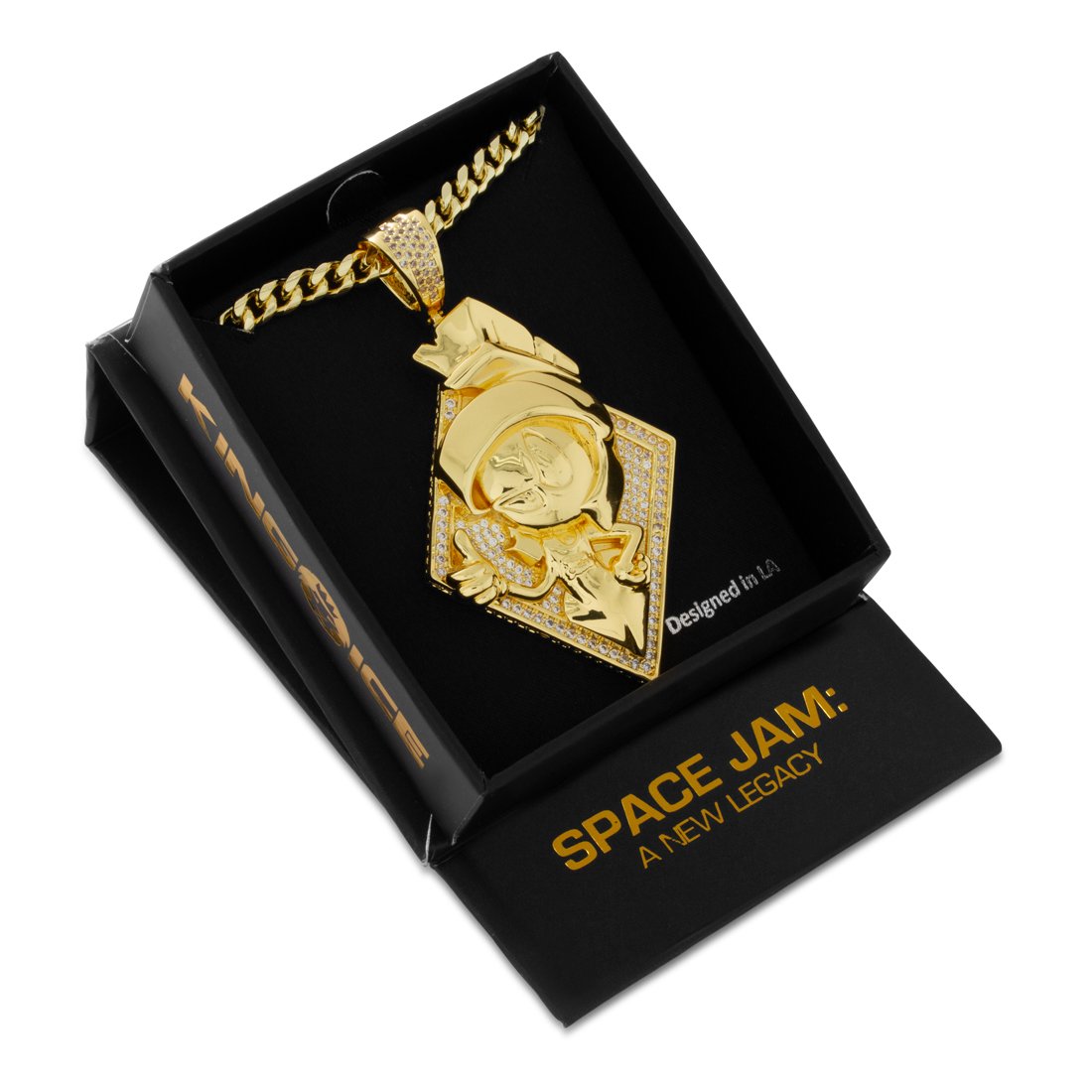 Space Jam x King Ice - Marvin the Martian Necklace in by King Ice