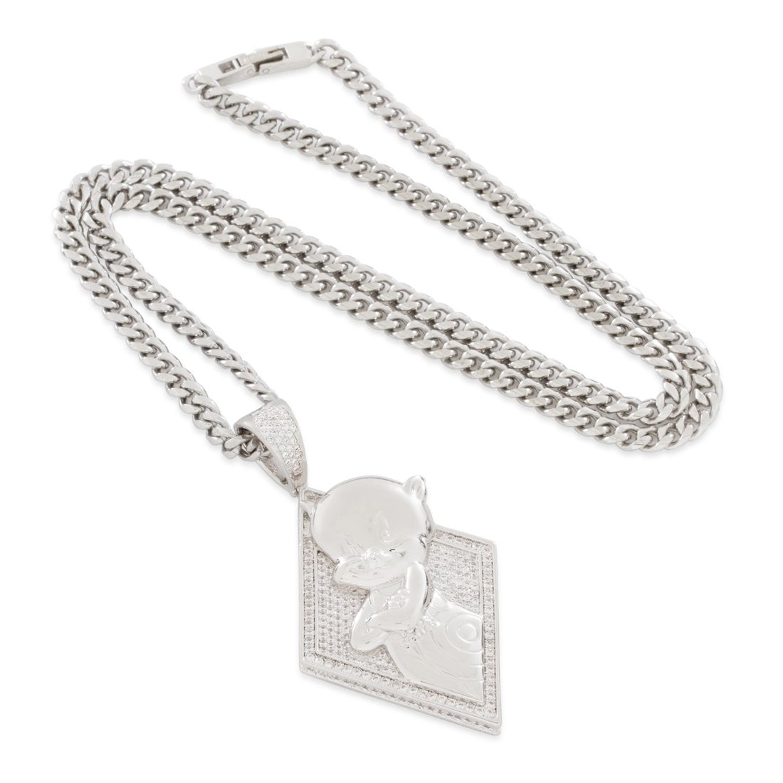 Space Jam x King Ice - Porky Pig Necklace in by King Ice