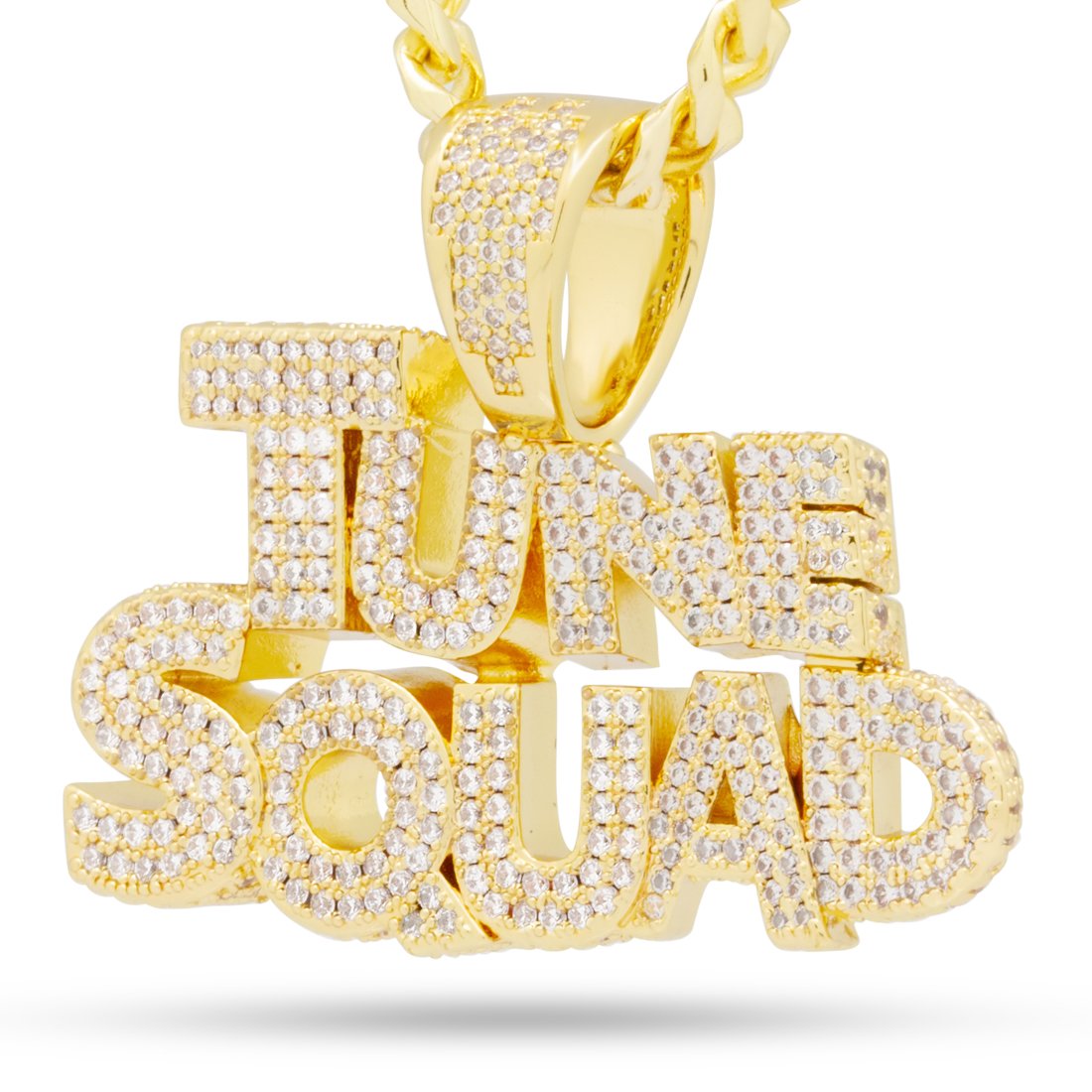 Space Jam x King Ice - Tune Squad Necklace in 14K Gold / 1.4" by King Ice