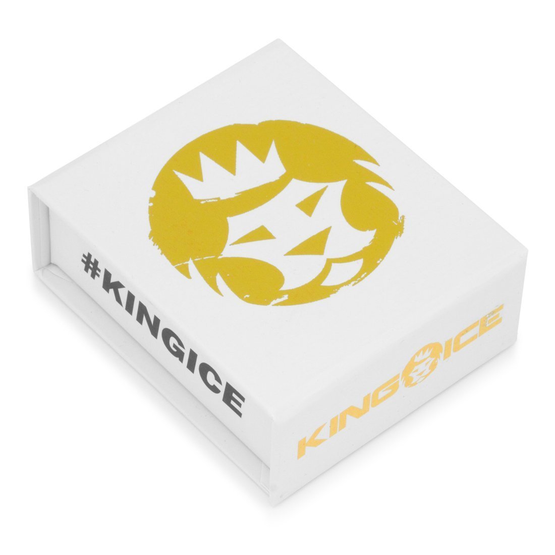 Sterling Silver Roses are Red Necklace in 14K Gold / 1.6" by King Ice