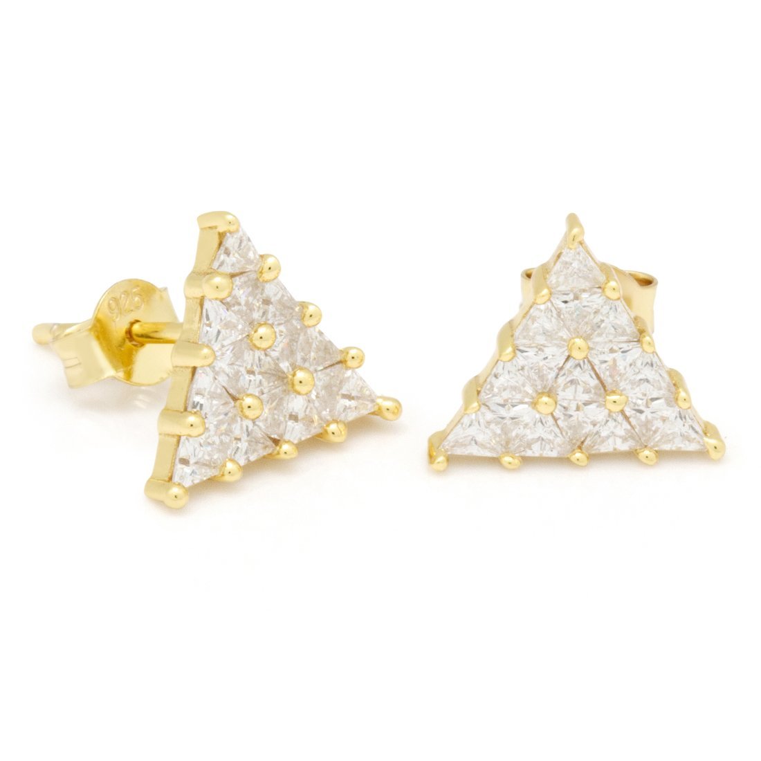 Trinus Earrings in Sterling Silver / 14K Vermeil / 11mm by King Ice