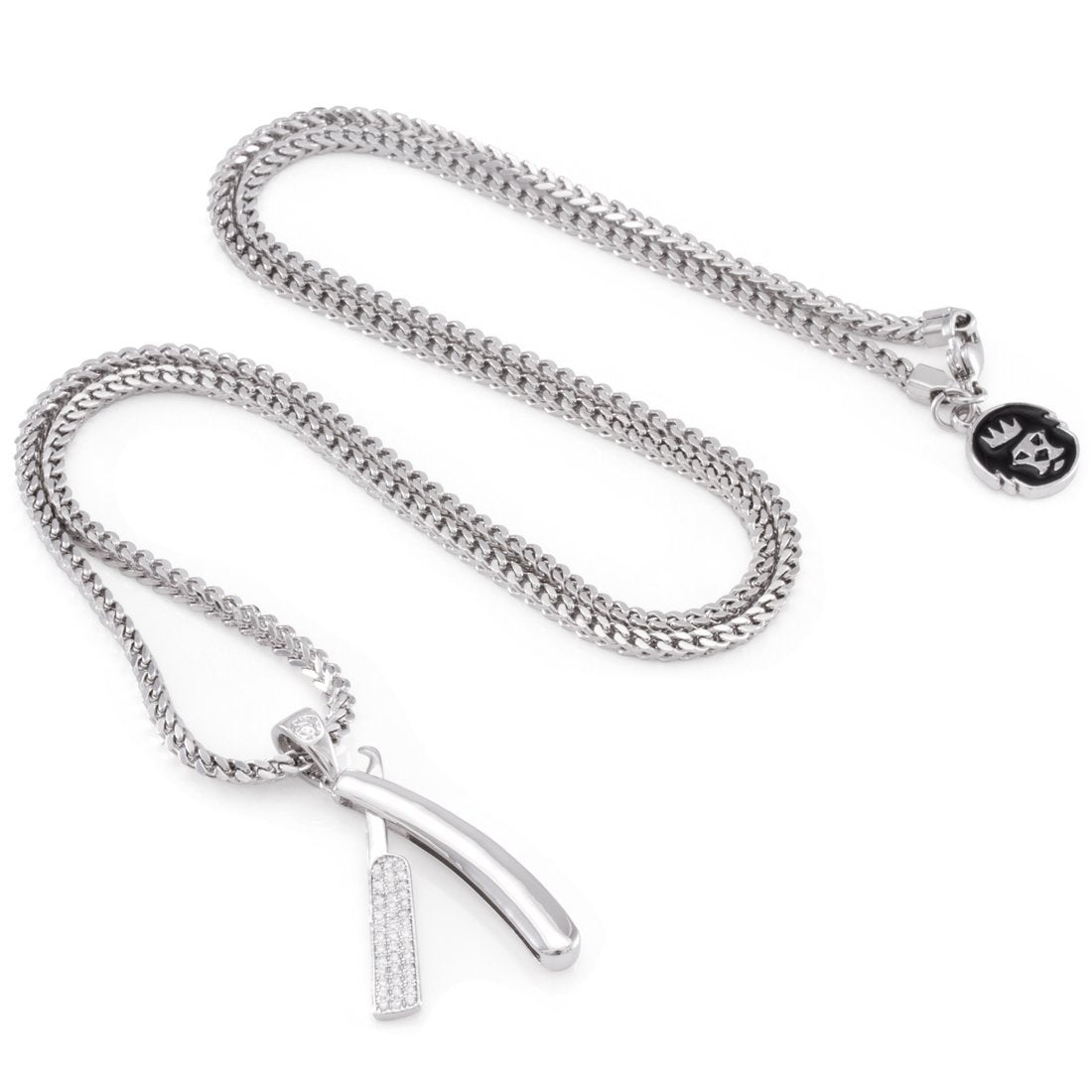 Straight RZR Barber Shop Necklace in by King Ice