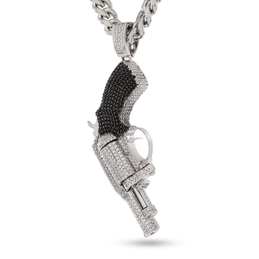.38 Special Necklace in White Gold / 3.2" by King Ice