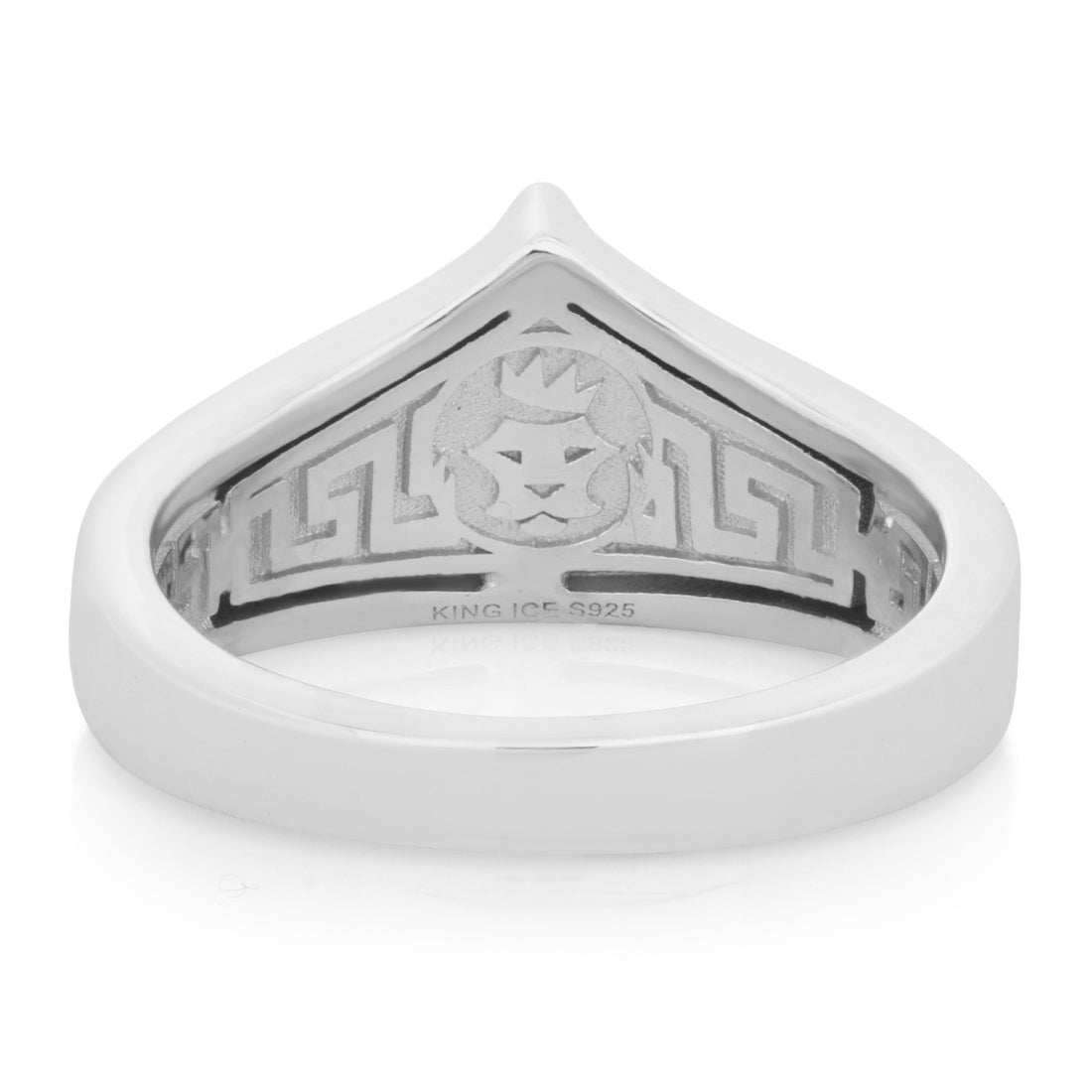 Trillion-Cut Signet Ring in by King Ice
