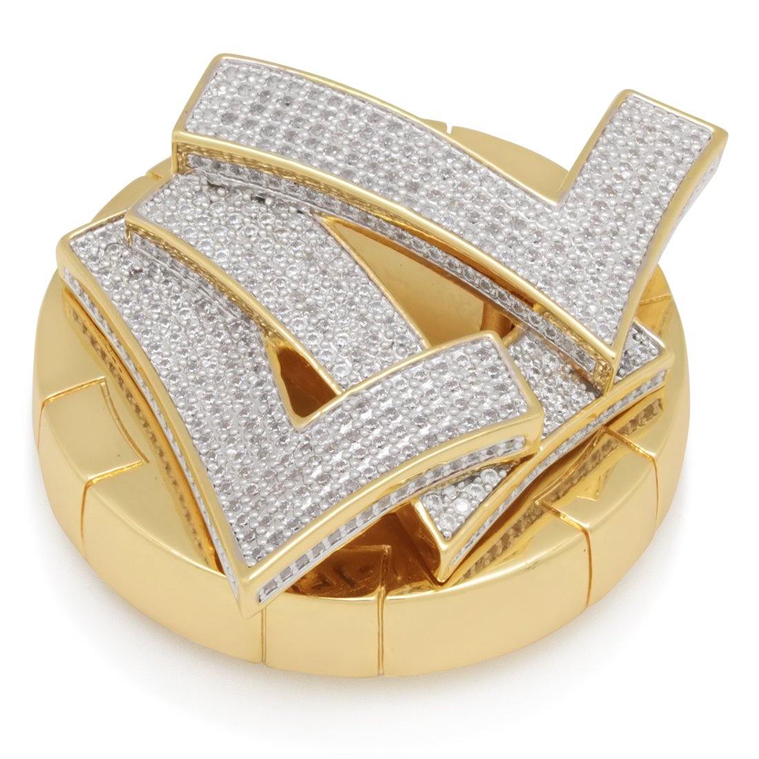 Triple 7's Card Guard in 14K/White Gold by King Ice