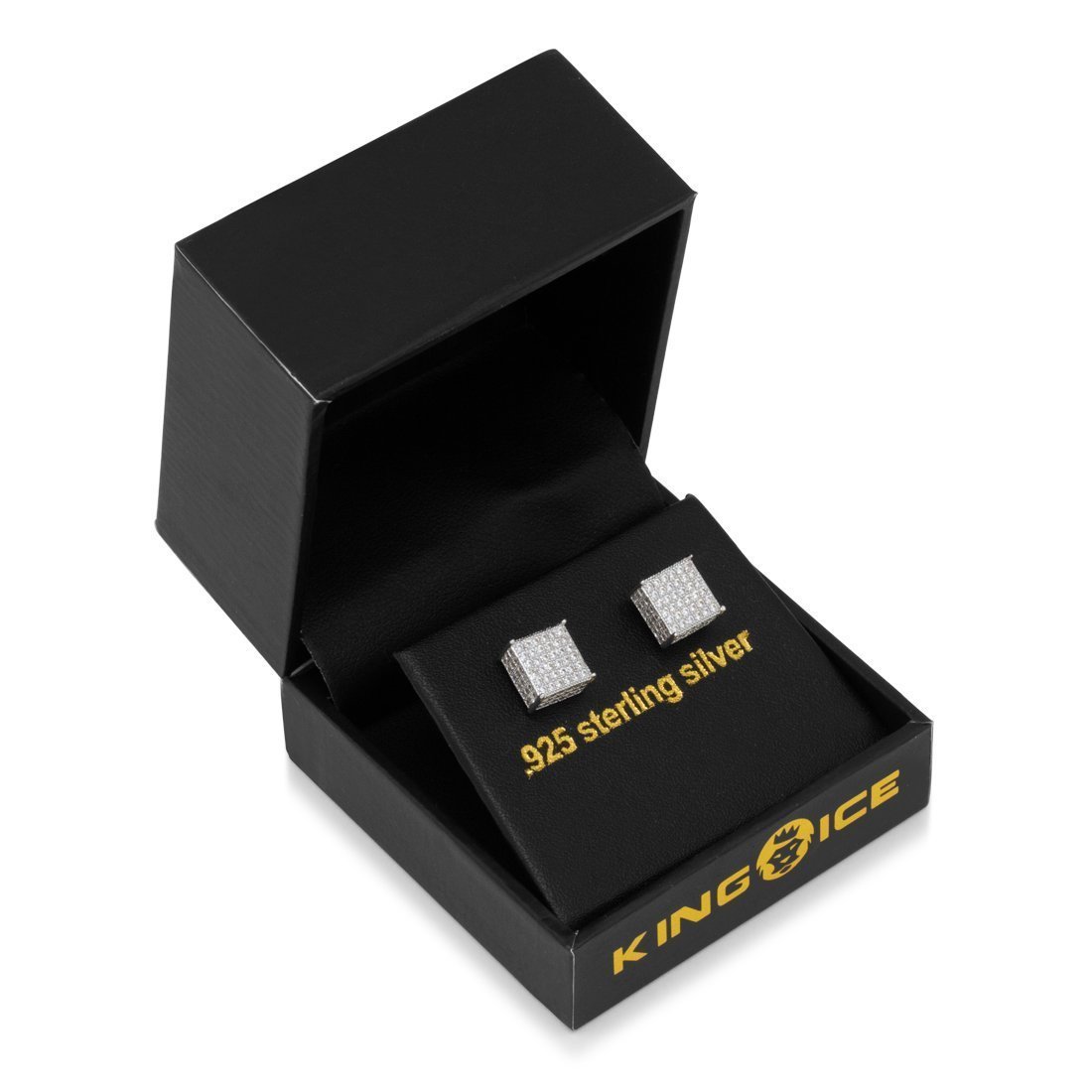 Triple-Row Stud Earrings in by King Ice