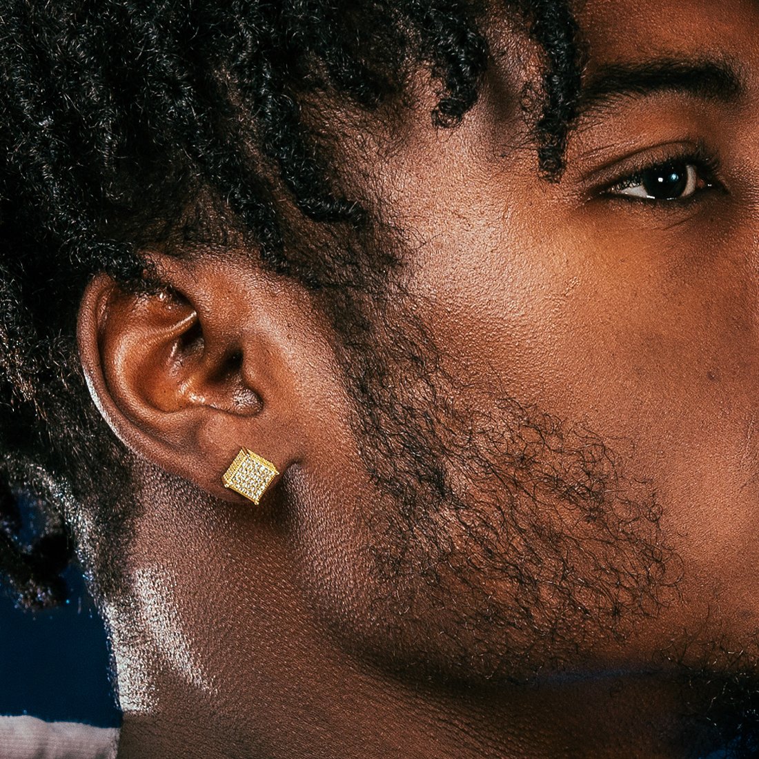 Triple-Row Stud Earrings in by King Ice