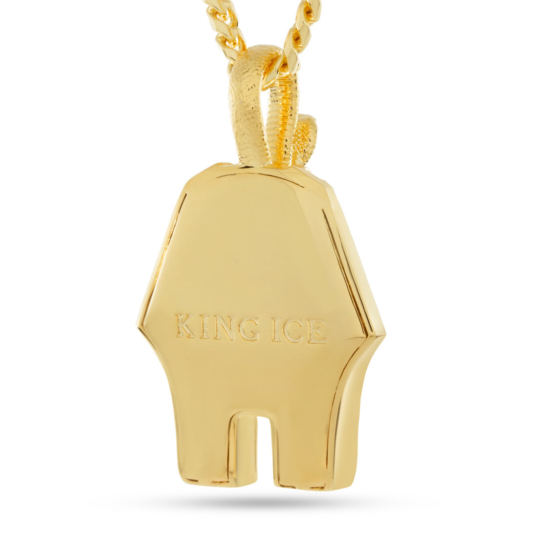 Uraeus Pharaoh Necklace in 14K Gold / 2.4" by King Ice