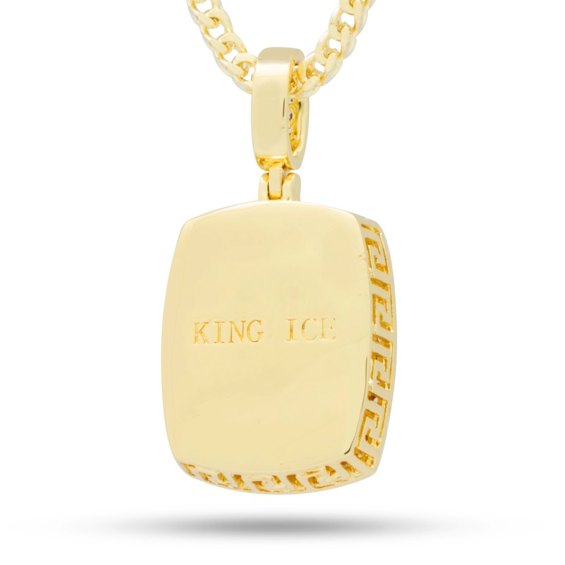 White Crown Julz Necklace in 14K Gold / 1.5" by King Ice
