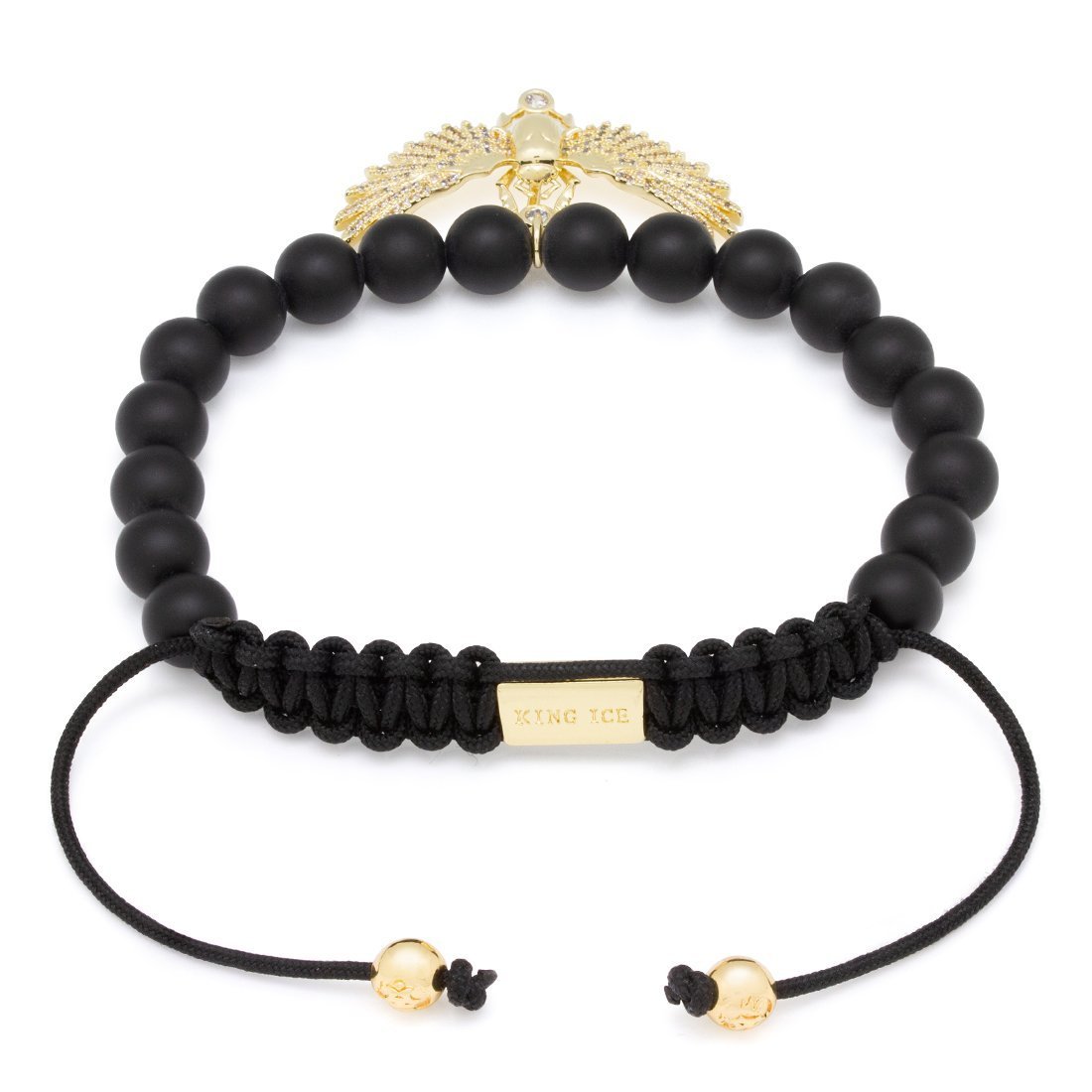 Winged Scarab Bracelet by MARZ in by King Ice