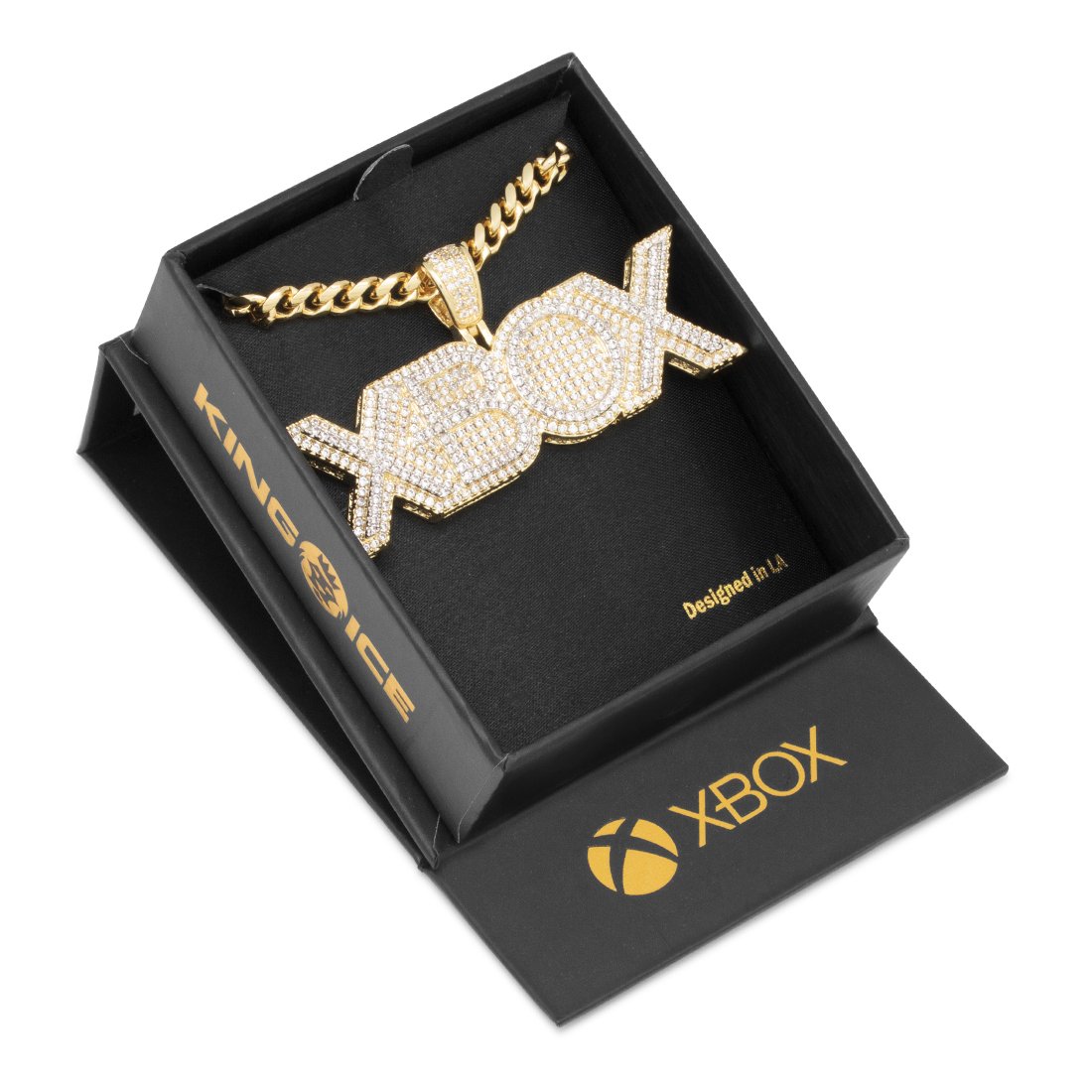 Xbox x King Ice - Xbox Necklace in 14K Gold / 1.2" by King Ice