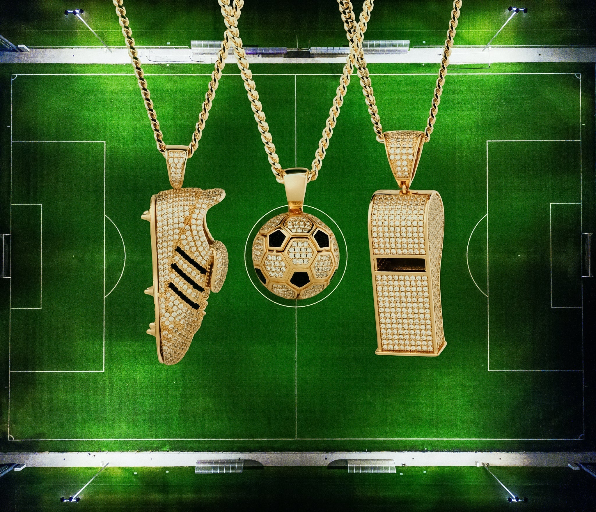 King Ice Futbol Soccer Jewelry