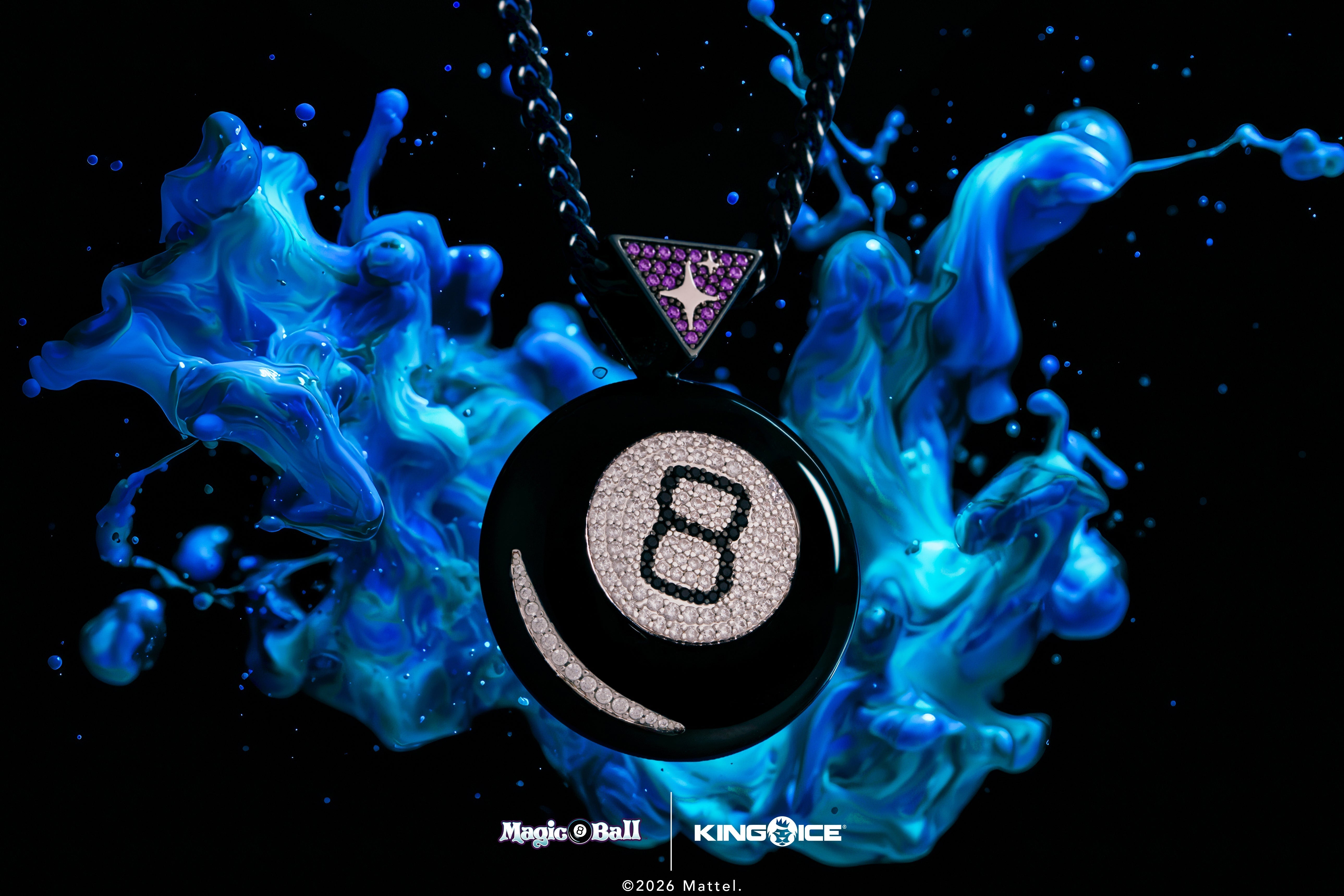 Magic 8 Ball x King Ice: From Floating Dice to Cuban Link Chains and Ice