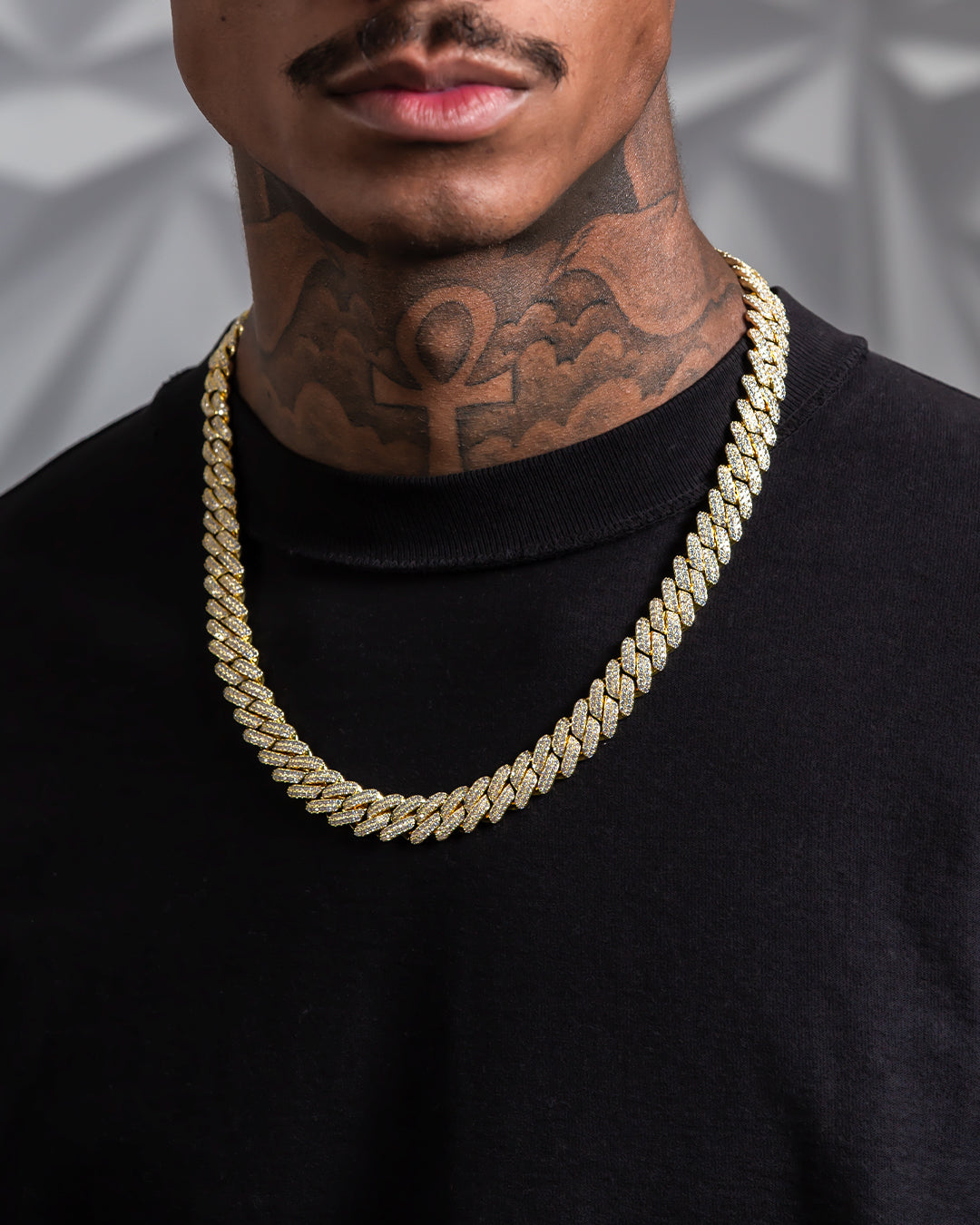 Diamond Cuban Link Choker Chain (12mm)