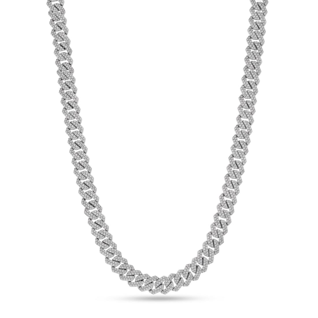 15mm Iced Diamond Cut Miami Cuban Link Chain  in  Gold Plated / White Gold / 18