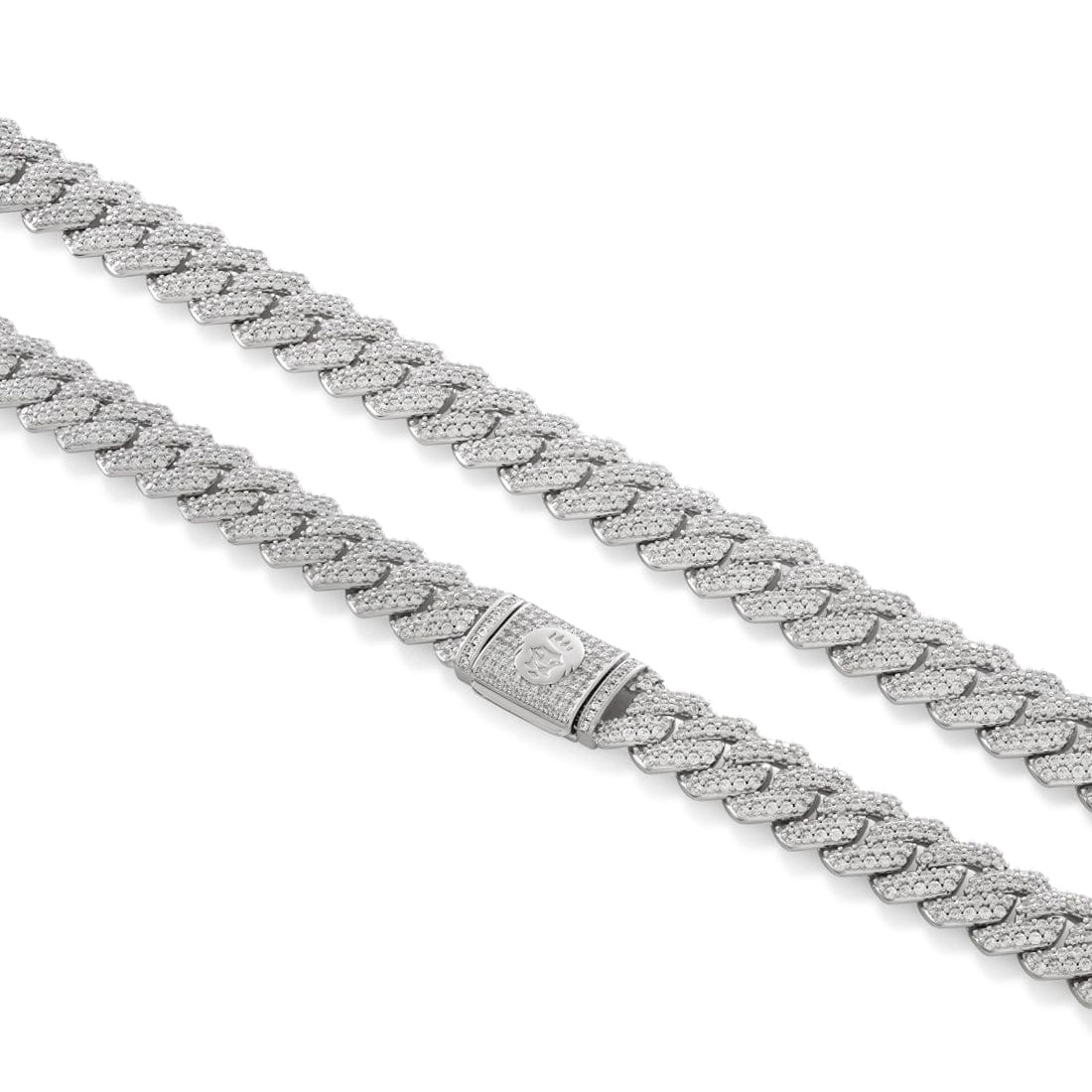 15mm Iced Diamond Cut Miami Cuban Link Chain  in  by King Ice