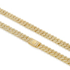15mm Iced Diamond Cut Miami Cuban Link Chain  in  by King Ice