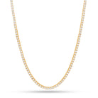 Gold Plated / 14K Gold / 18" 3mm Tennis Chain