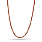 Gold Plated / 14K Gold / 22" 4mm Ruby Tennis Chain