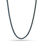 Gold Plated / 14K Gold / 22" 4mm Sapphire Tennis Chain