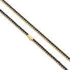 Gold Plated / 14K Gold / 22" 4mm Sapphire Tennis Chain