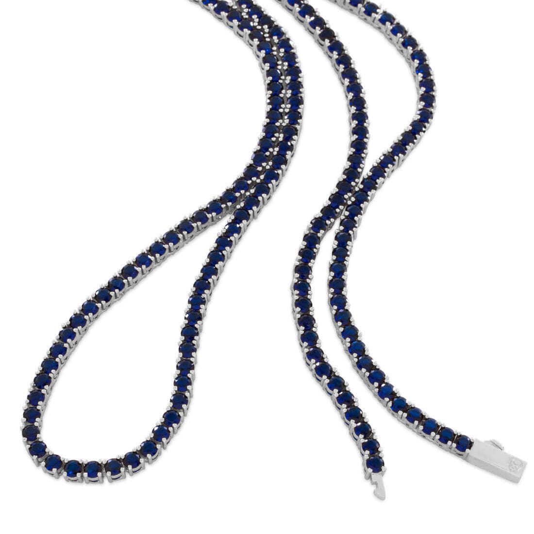 4mm Sapphire Tennis Chain  in  by King Ice