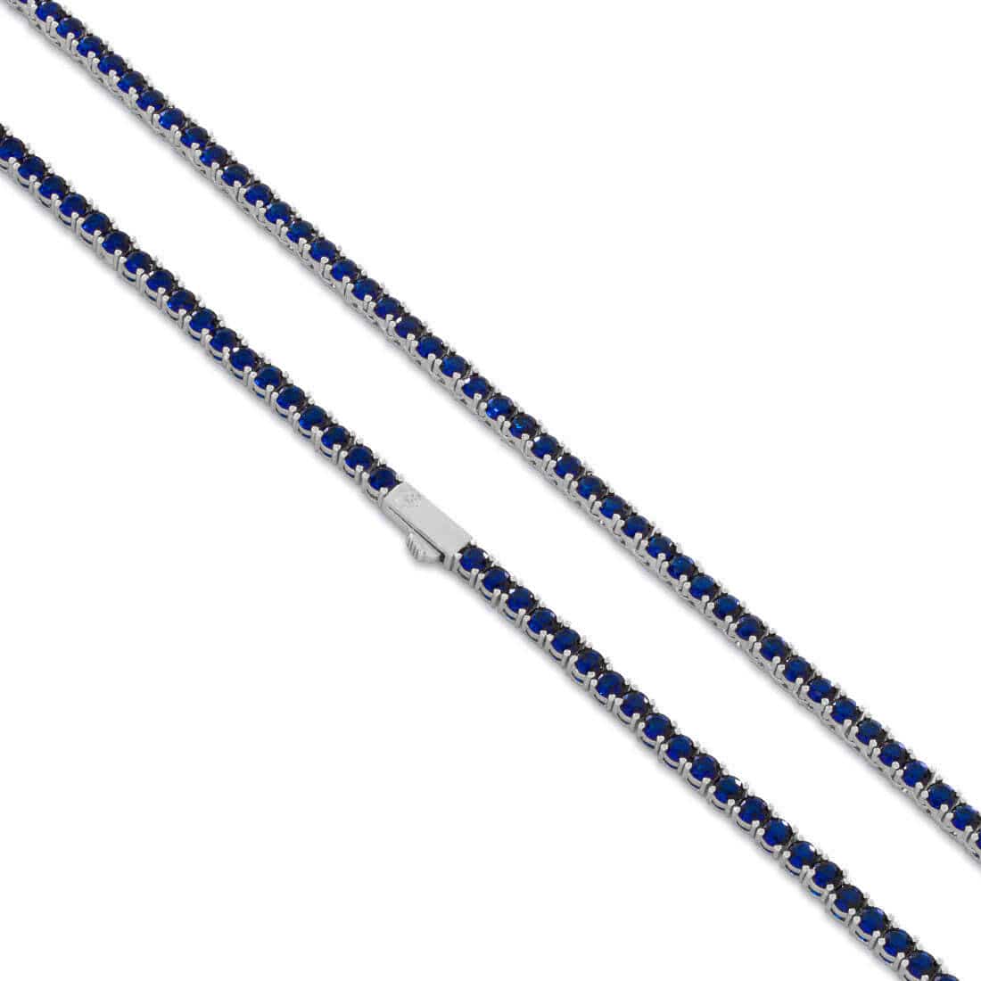 4mm Sapphire Tennis Chain  in  by King Ice
