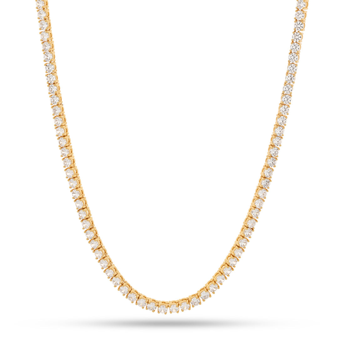 4mm Tennis Chain  in  Gold Plated / 14K Gold / 16
