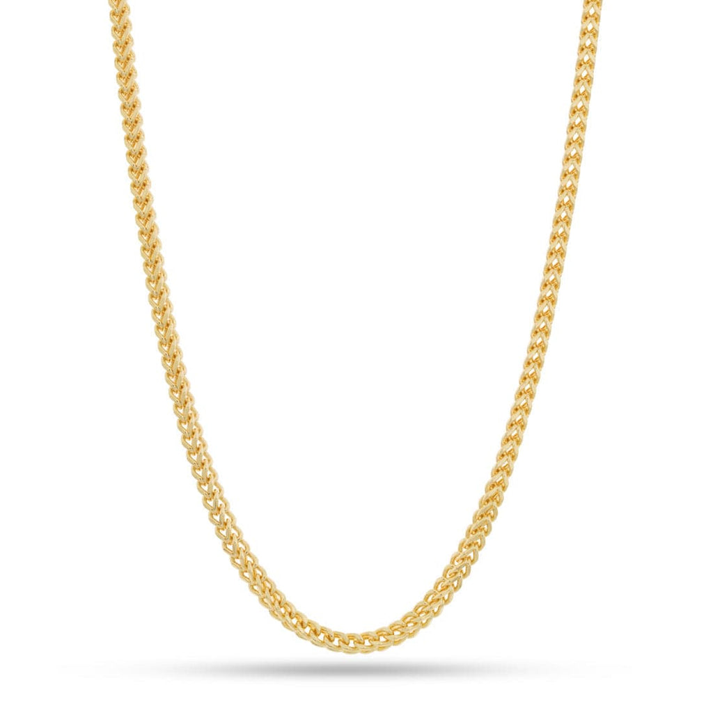 5mm Franco Chain  in  Gold Plated / 14K Gold / 16" Mens Chains