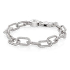 5mm Iced Cable Link Bracelet  in  Gold Plated / White Gold / 8" by King Ice