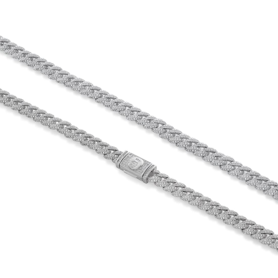 8mm Iced Diamond Cut Miami Cuban Link Chain  in  by King Ice
