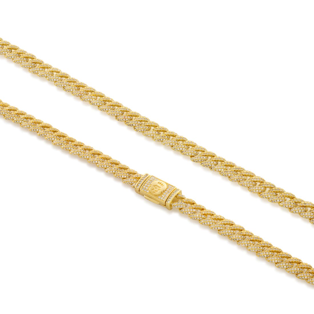 8mm Iced Diamond Cut Miami Cuban Link Chain  in  by King Ice