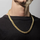 8mm Iced Diamond Cut Miami Cuban Link Chain  in  by King Ice