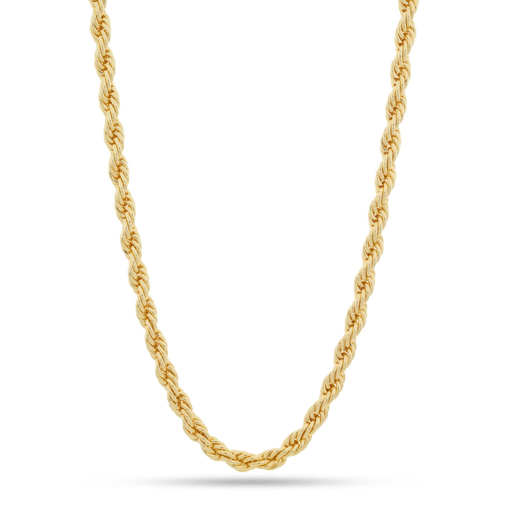Gold Plated / 14K Gold / 24" 8mm Rope Chain