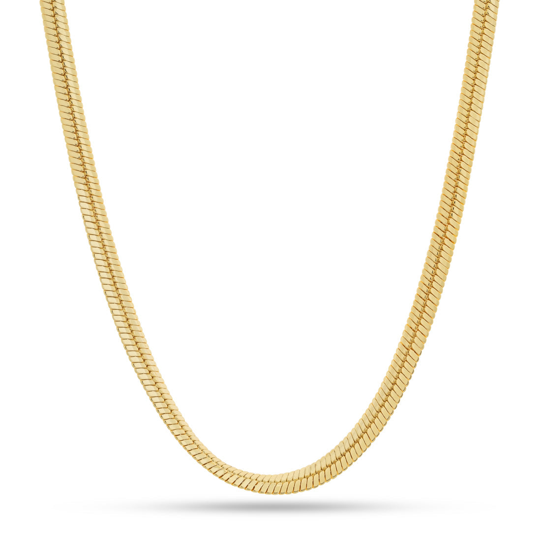 14K Gold Thin Herringbone Necklace – Baby Gold