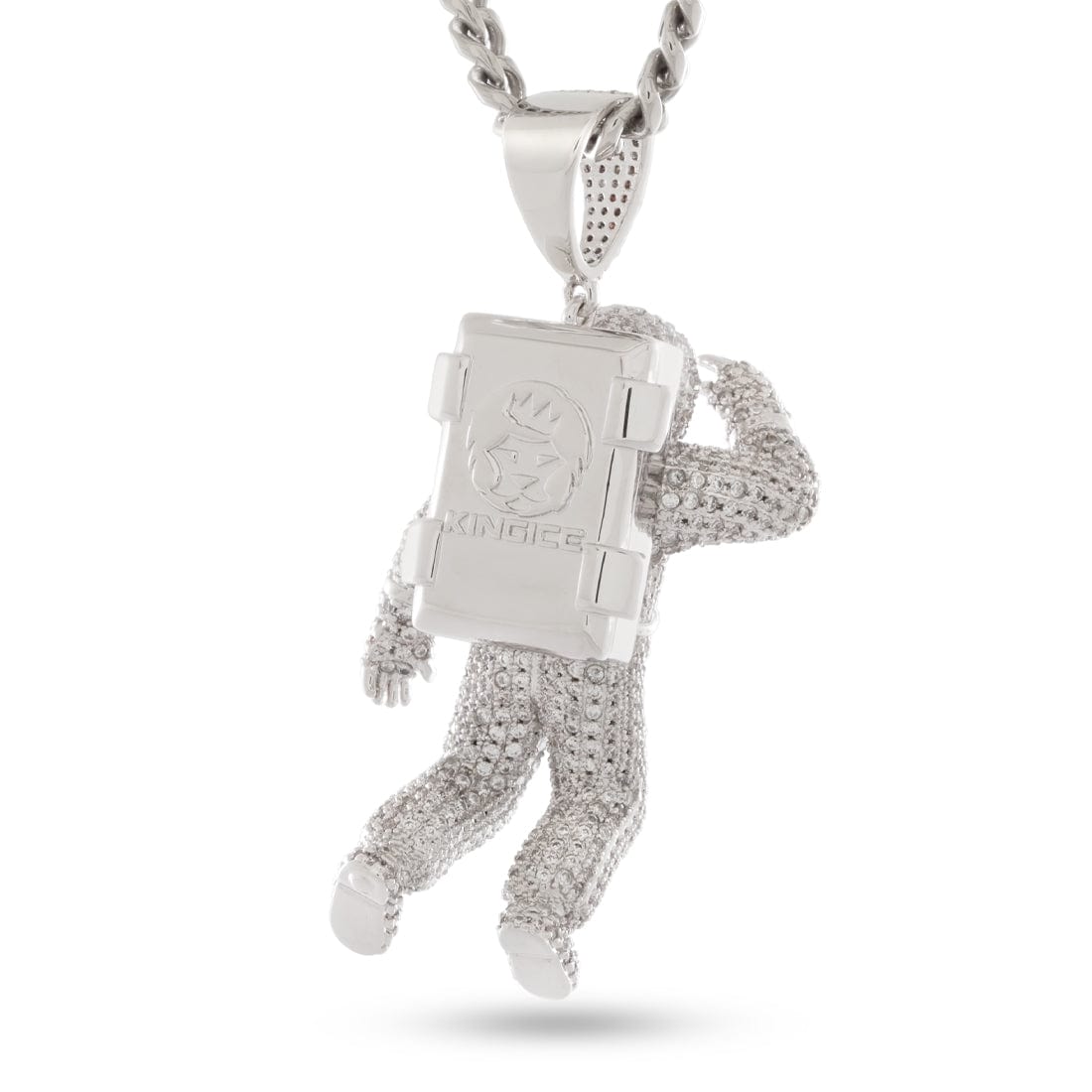 Iced out astronaut pendant deals