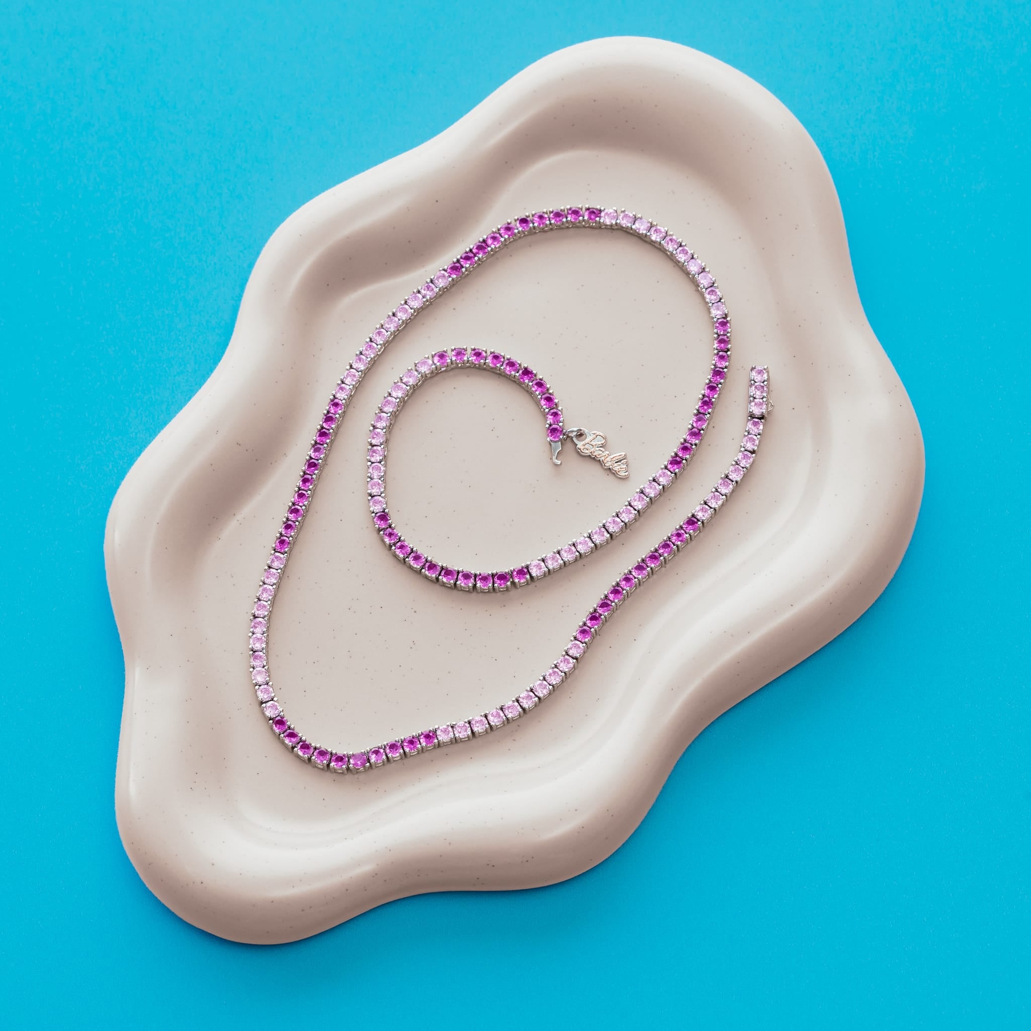 Barbie x King Ice - 3mm You Can Be Anything Tennis Chain  in  by King Ice
