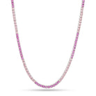 Barbie x King Ice - 3mm You Can Be Anything Tennis Chain  in  White Gold / 16" by King Ice