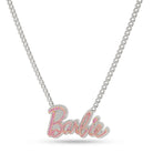 Barbie x King Ice - Barbie Necklace  in  0.8" / White Gold by King Ice
