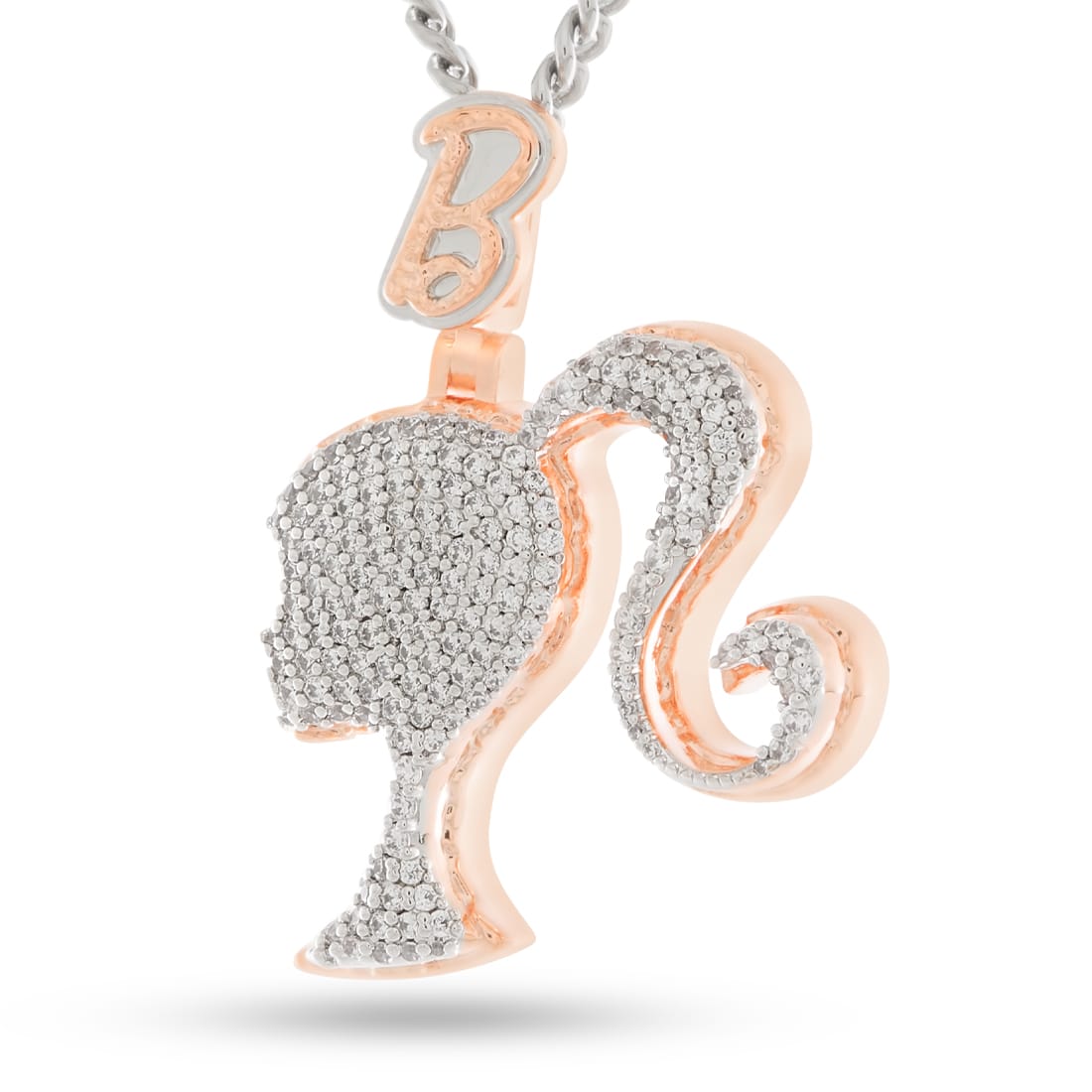 Barbie x King Ice - Silhouette Necklace  in  2" by King Ice
