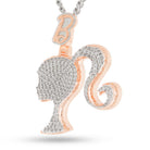 Barbie x King Ice - Silhouette Necklace  in  2" by King Ice