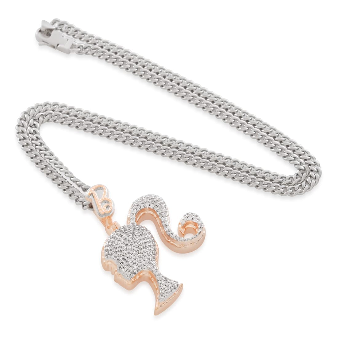 Barbie x King Ice - Silhouette Necklace  in  2" by King Ice