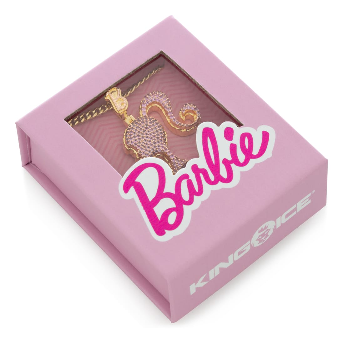 Barbie x King Ice - Silhouette Necklace  in  2" by King Ice