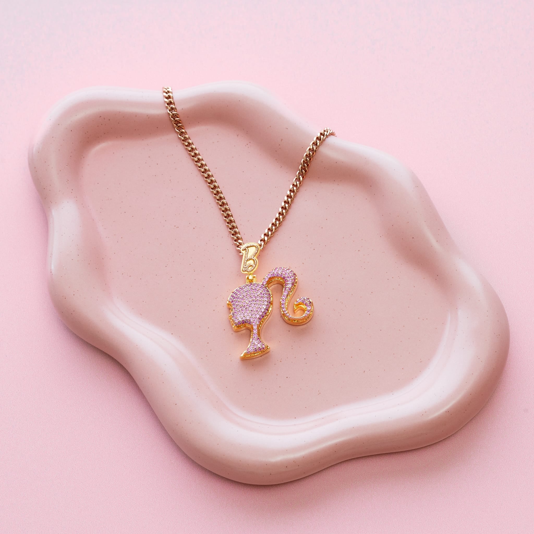 Barbie x King Ice - Silhouette Necklace  in  2" by King Ice