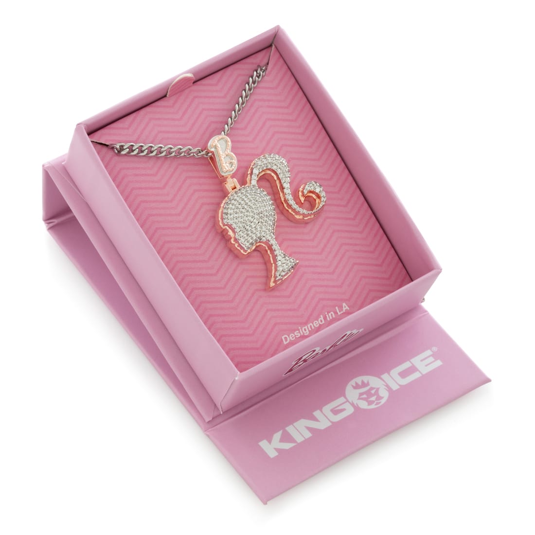 Barbie x King Ice - Silhouette Necklace  in  2" by King Ice