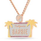 Barbie x King Ice - West Coast, Best Coast Necklace  in  2" by King Ice