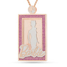 Barbie x King Ice - You Can Be Anything Portrait Necklace  in  2" by King Ice