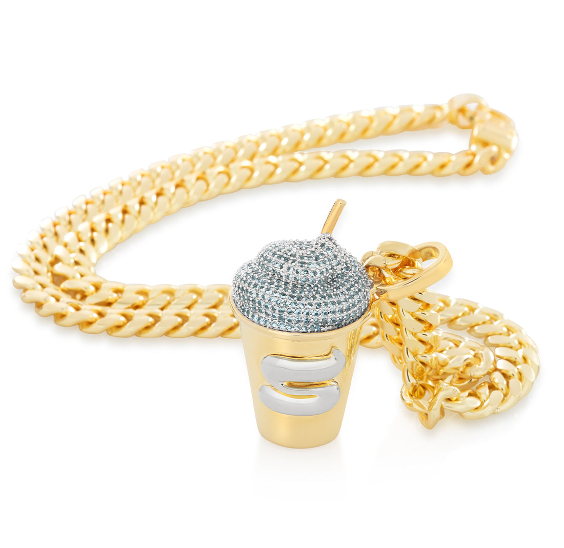 Slurpee x King Ice Blue Slurpee Necklace